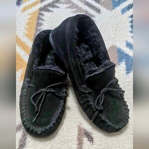 BearPaw Women's Black Loafers